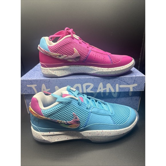 Size 5 - Nike Ja 1 EYBL - Blue Fuchsia Mismatch New with Box
